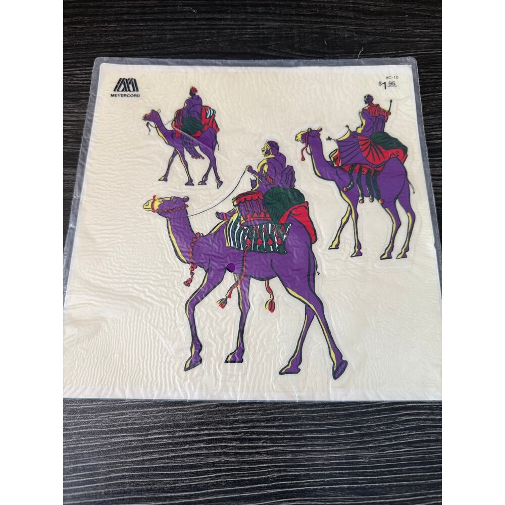 6/$25 Vintage Three Wiseman Window Stickers